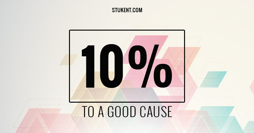 10 percent to a good cause
