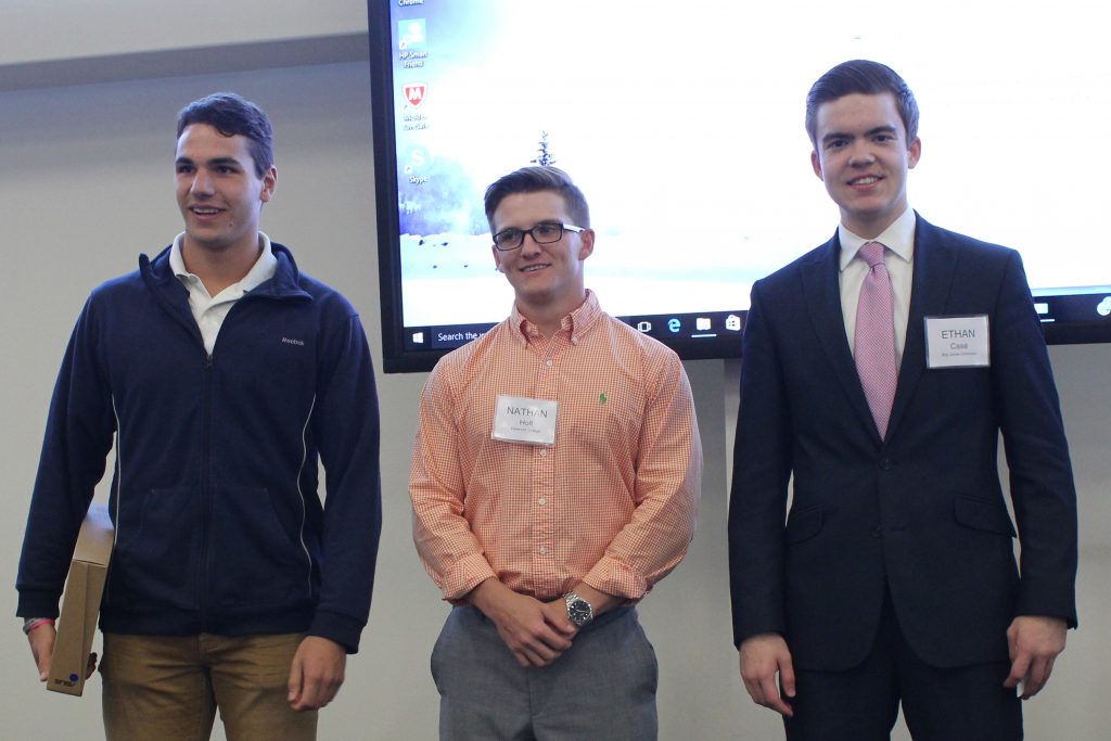 First Place:   Josiah Renz (Toccoa Falls College) Second Place:  Nathan Holt (Piedmont College)  Honorable Mention: Ethan Case (Bob Jones University)