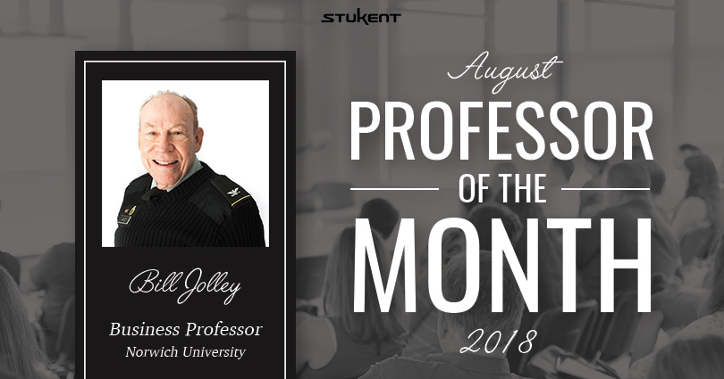 bill jolley norwich stukent professor of the month