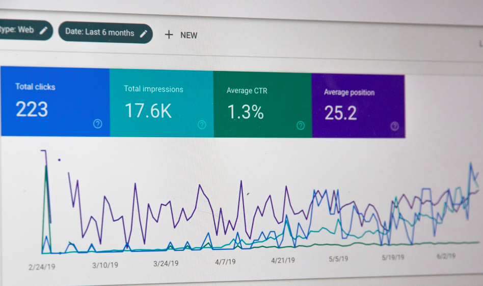 A webpage that showcases various statistics on a data analytics platform.