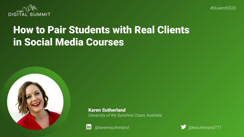 How to Pair Students with Real Clients  in Social Media Courses