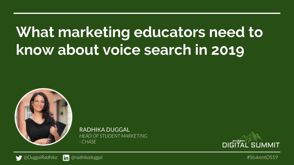 What marketing educators need to know about voice search in 2019