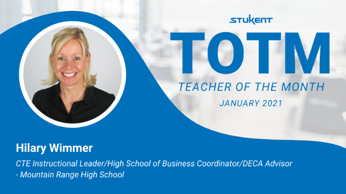 Stukent Teacher of the Month for January 2021: Hilary Wimmer
