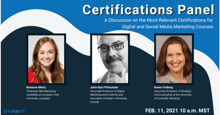 Certifications Panel: A Discussion on the Most Relevant Certifications for Digital & Social Media Marketing Courses