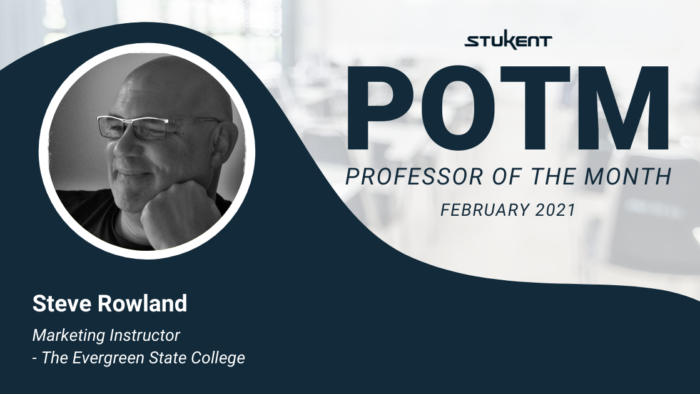 Professor of the Month: Steve Rowland. 