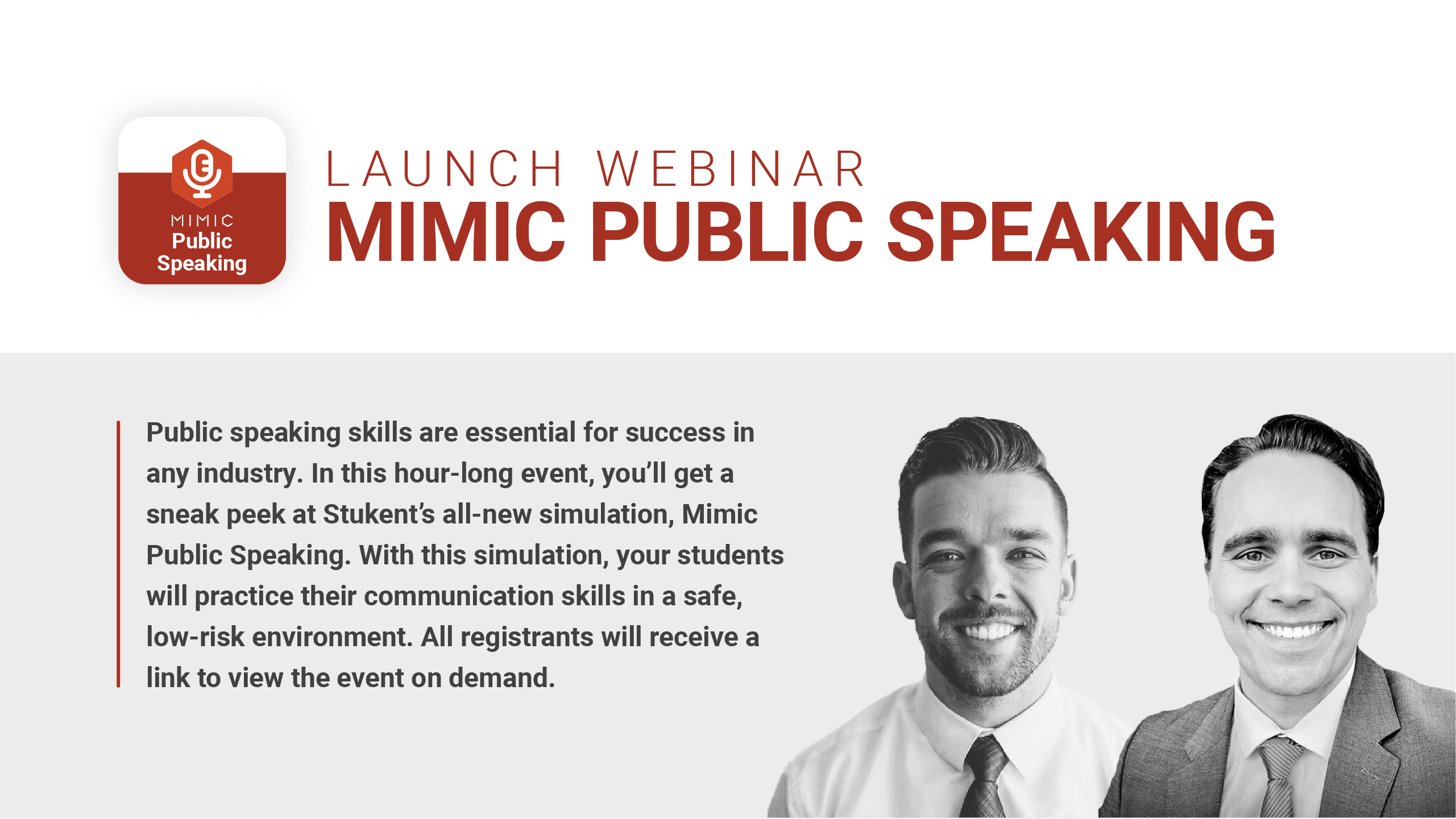 Mimic Public Speaking Launch Webinar