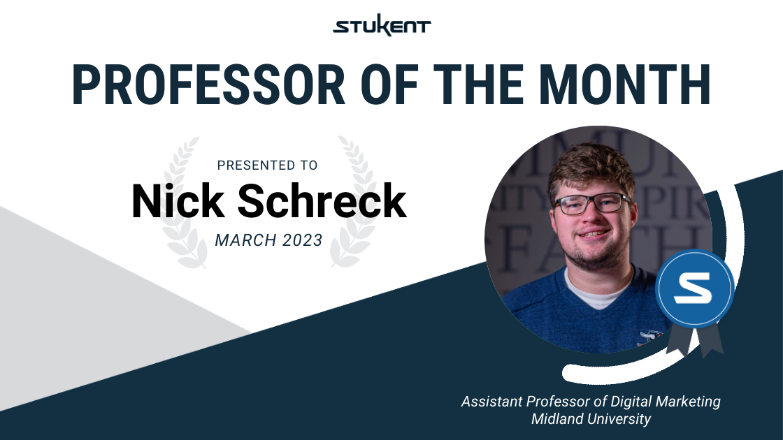 Professor Of The Month: Nick Schreck