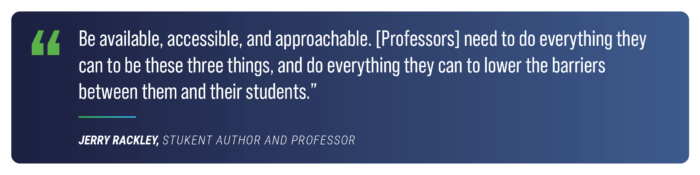 Quote from Jerry Rackley, Professor from Oklahoma State University