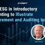 YouTube Thumbnail Image: Using ESG in Introductory Accounting to Illustrate Measurement and Auditing Issues Stukent Webinar with Jim and Kay Stice