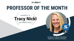 In recognition of her dedication to helping students achieve their dreams, we selected Tracy as Stukent’s Professor of the Month for October 2023!