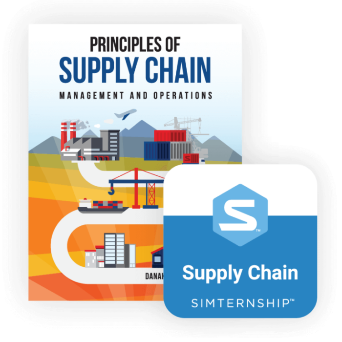 The Principles of Supply Chain courseware and Simternship.