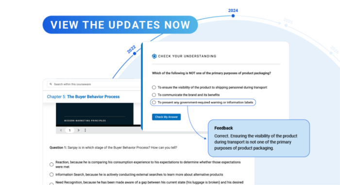 A screenshot of the Stukent updates page. It demonstrates a new auto-graded feature.