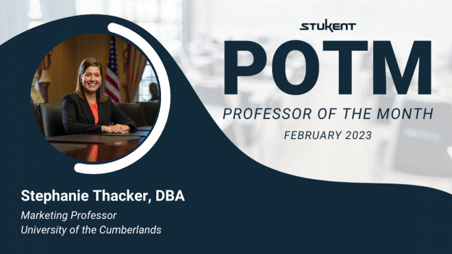 Stephanie Thacker, DBA Professor Of The Month