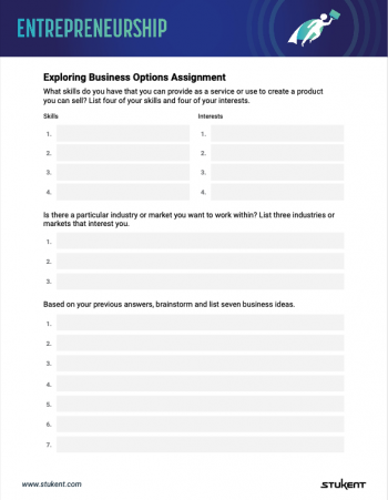 Exploring Business Options Assignment