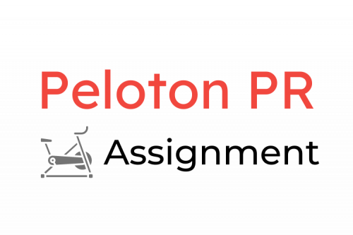Peloton Public Relations Assignment